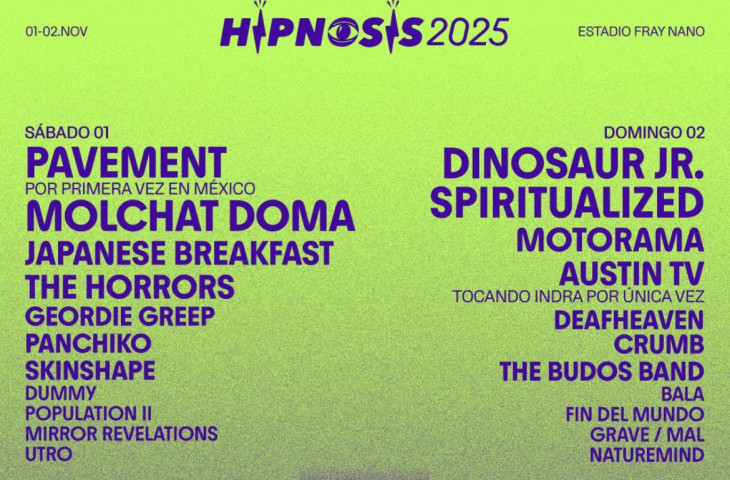 Revelan el cartel del Festival Hipnosis 2025