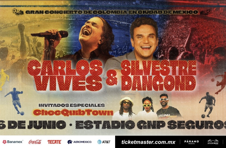 Carlos Vives y Silvestre Dangond en el Estadio GNP Seguros