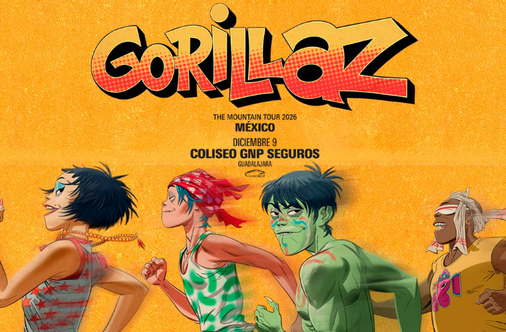 Gorillaz llegará a Guadalajara en diciembre